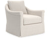 Rowan - Skirted Swivel Chair, Special Order - White Universal Furniture