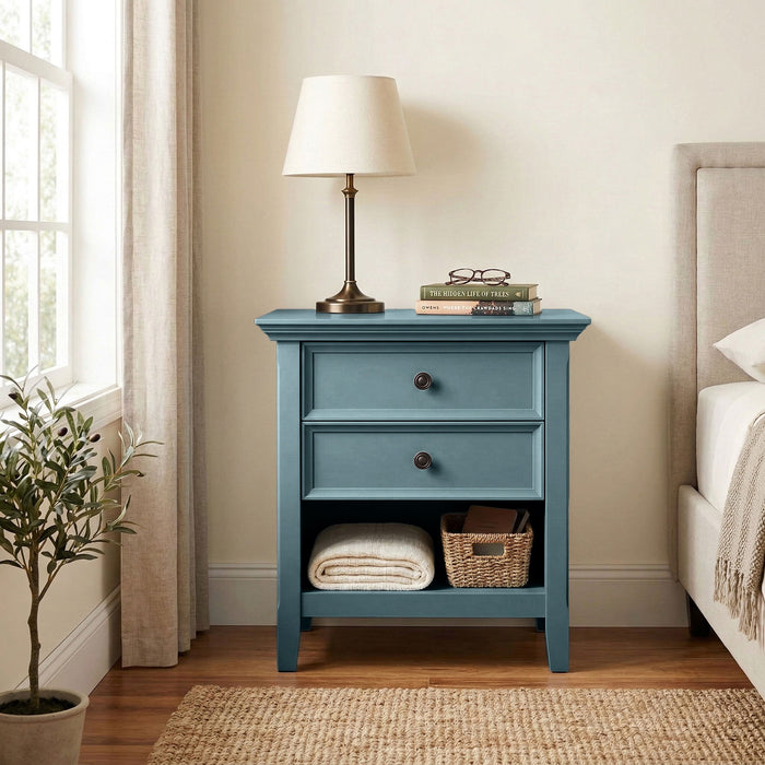 Amherst - Bedside Table, Handcrafted Simpli-Home