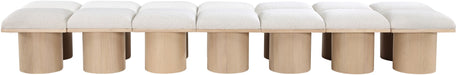 Pavilion - 14 Piece Modular Bench With Natural Base Meridian Furniture