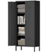 Modern Storage Cabinet With Adjustable Shelves, Magnetic Door Stopper Home Essentials