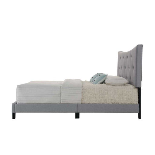 Venacha - Queen Bed - Gray Fabric ACME