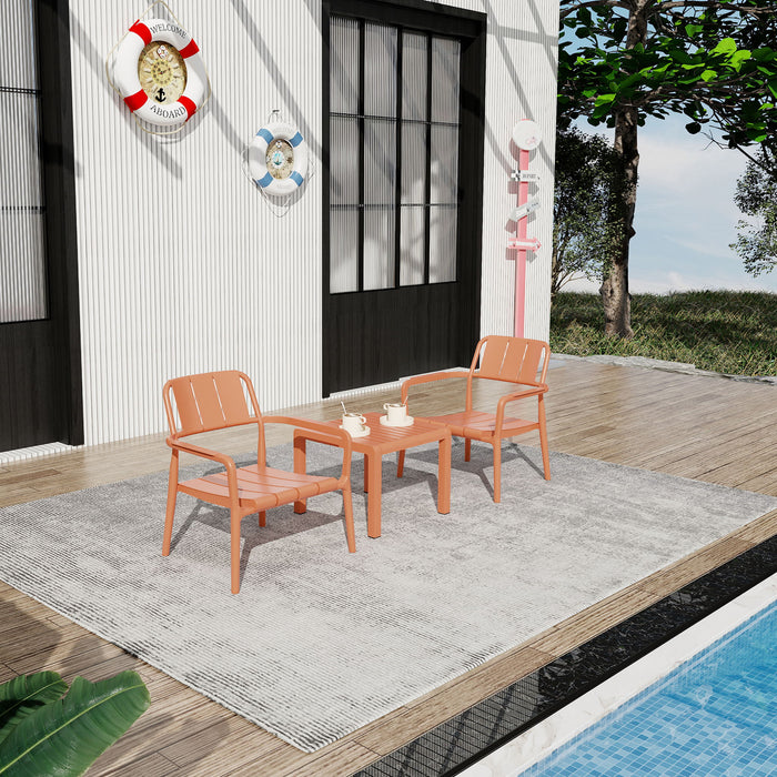 3 Piece Indoor / Outdoor Leisure Table And Chair Set Home Essentials
