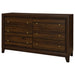 Anza - 6 Drawer Dresser Cabinet - Walnut Furniture Max