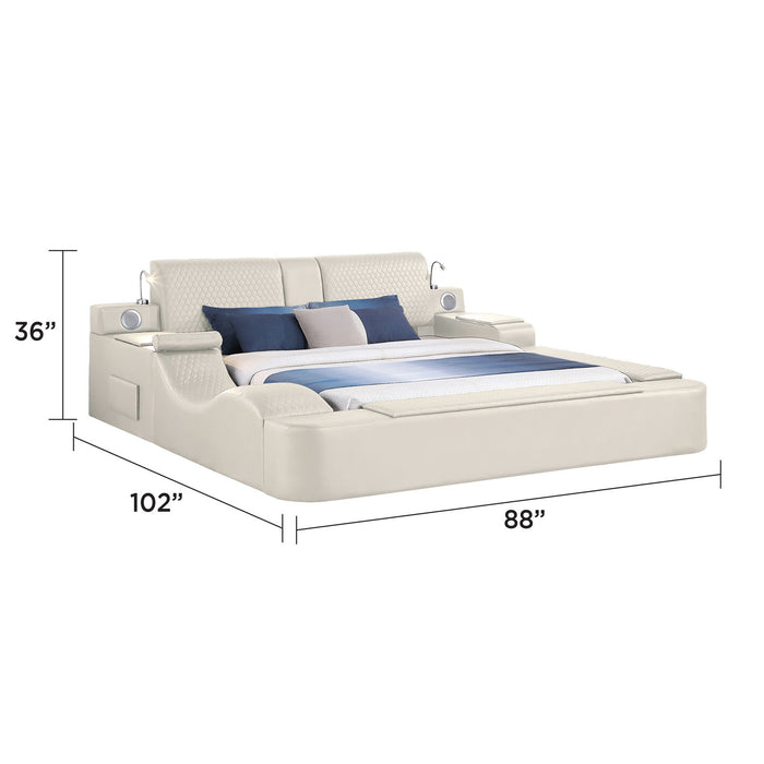 Zoya - Smart Multifunctional Bed, Built In Bluetooth Speakers, USB Charging Matrix Furniture Group