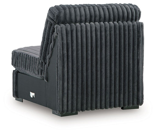 Midnight-Madness - Armless Chair - Gunmetal Signature Design by Ashley®