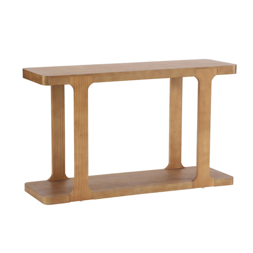 Console Table & Bottom Shelf - Walnut Noble House