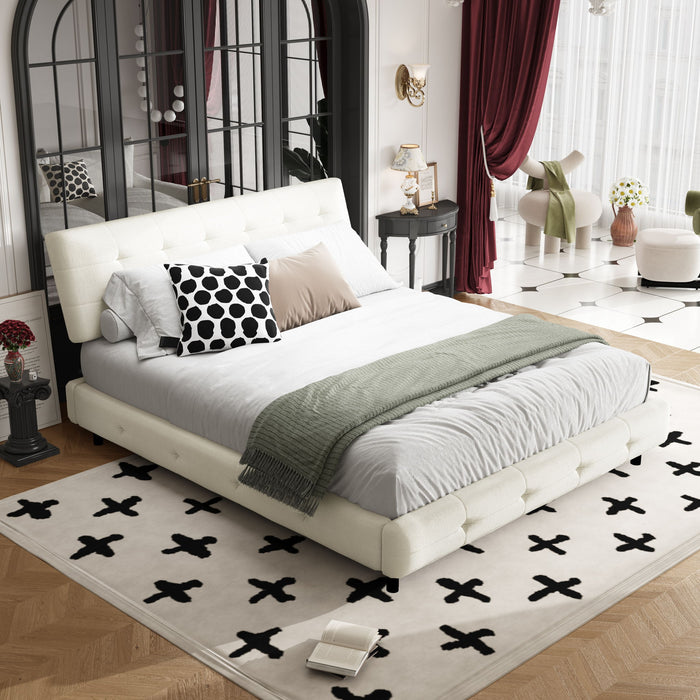 Tufted Headboard With Extra-Large Ultra-Soft Cloud Pillow Design Home Essentials