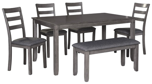 Bridson - RECT DRM Table Set (Set of 6) - Gray Signature Design by Ashley®