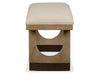 Tristan - Upholstered Backless Bench With U-Shaped Legs - Swiss Coffee Magnussen Furniture