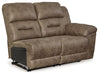 Ravenel - Raf Reclining Power Loveseat - Faux Leather - Fossil Signature Design by Ashley®