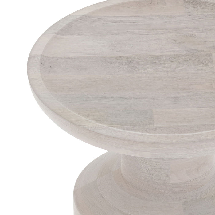 Haynes - Wooden Accent Table - White Wash