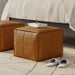 Brody - Square Pouf - Tan Simpli-Home