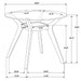 Flynn - Round Counter Height Dining Table - Brown Furniture Max