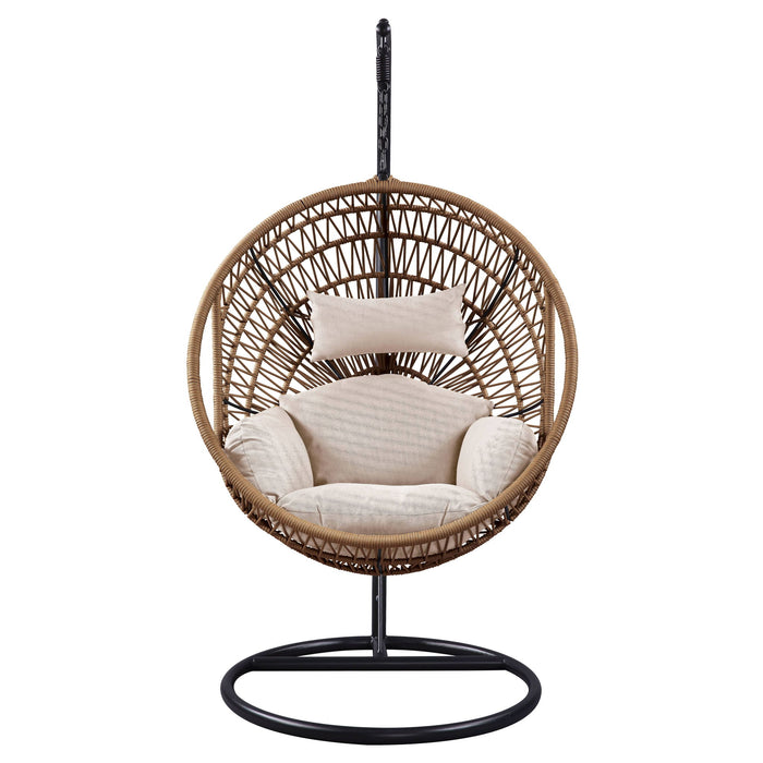 Vasant - Hanging Chair (Seat Cushion Included) - Beige Acme