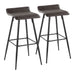 Ale - Contemporary Fixed-Height Bar Stool (Set of 2) Lumi Source