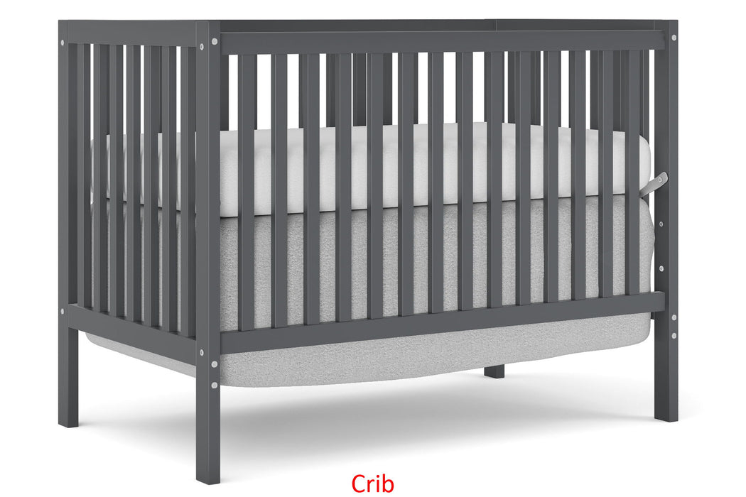 Crib 5 In 1 Convertible, Converts From Baby Crib To Toddler Bed, Fits Standard Full Size Crib Mattress