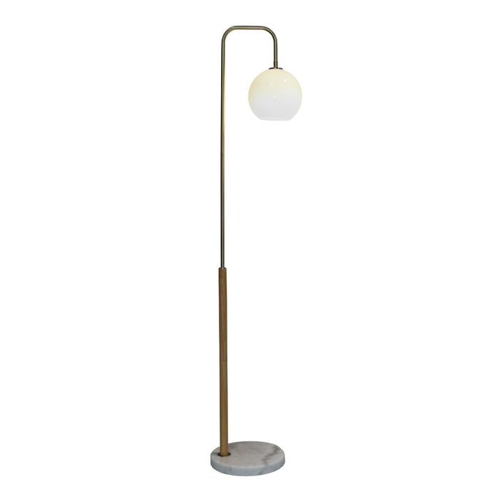 Tall Corner Floor Lamp For Living Room - White Ashcroft Furniture