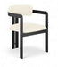 Aurum - Vegan Leather Upholstered Dining Chair With Graphite Black Base (Set of 2) Meridian Furniture