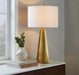 Pompeii - Contemporary Table Lamp - Gold / White Lumi Source