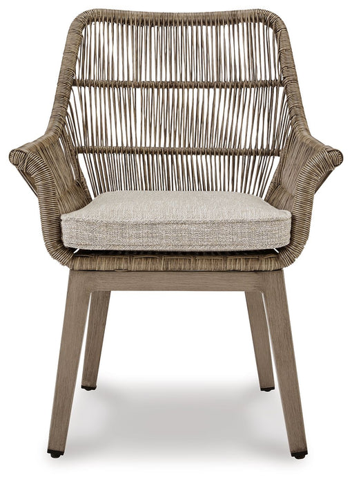 Beach Front - Arm Chair With Cushion (Set of 2) - Beige Signature Design by Ashley®