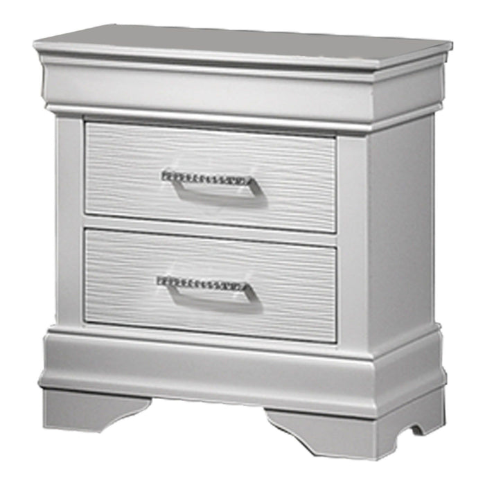 Nightstand With Drawers - White Home Essentials