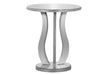 Accent Table, Side Mirror, Transitional - Silver 8th Street