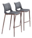 Ace - Bar Chair With Walnut Legs (Set of 2) Zuo Modern