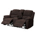 Madden - Motion Loveseat With Console - Brown Chenille ACME