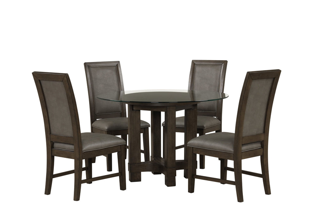 Cityscape - Round Dining Table Base - Dark Brown