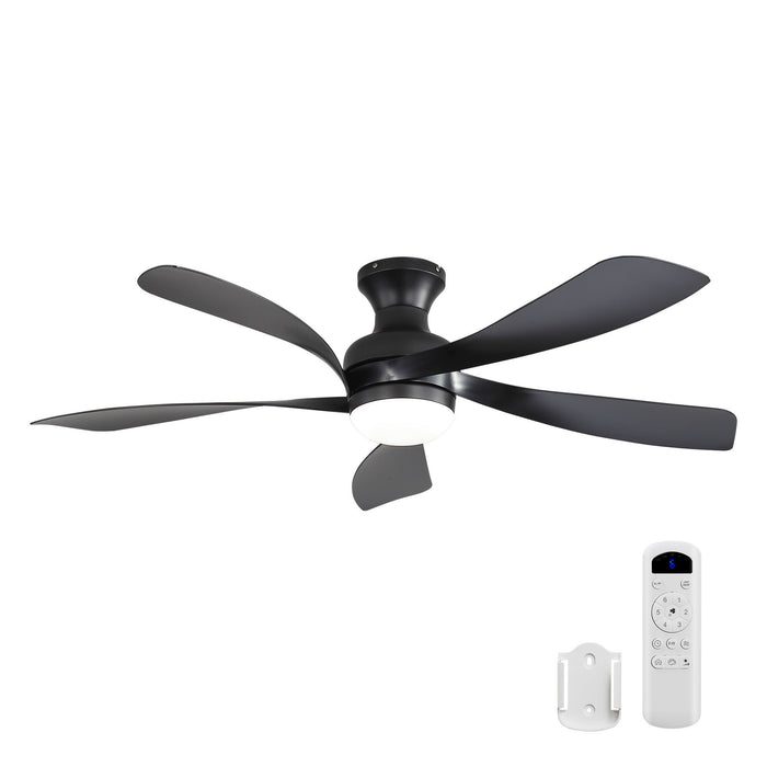 52" Ceiling Fan With 3 Color Dimmable LED Light, DC Reversible Motor, 6 Speed Settings Daily Nest