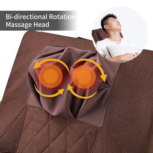 Full Massage Function Air Pressure Comfortable Relax Rocking Chair, Lounge Chair Relax Chair - Brown