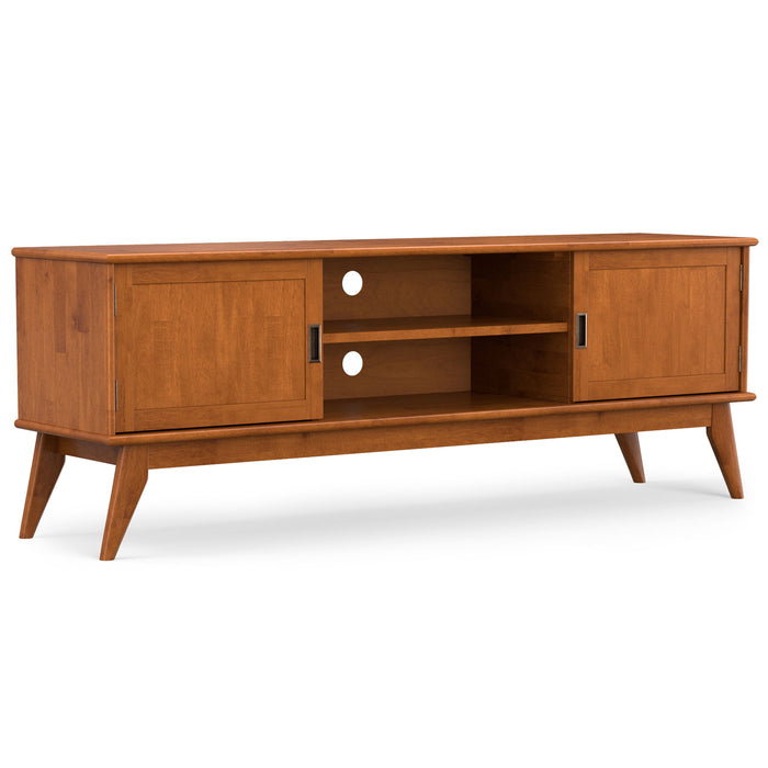 Draper - Handcrafted Mid Century Low TV Media Stand Simpli-Home