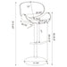 Adjustable Bar Stool With Upholstery - Ivory Furniture Max