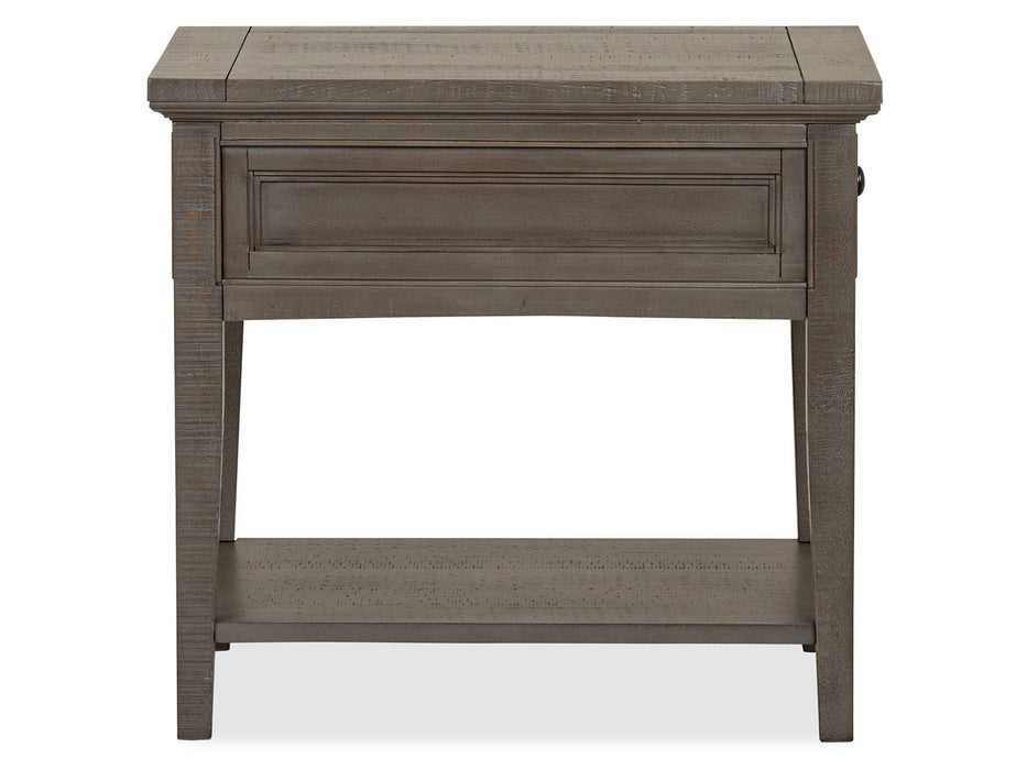 Paxton Place - Rectangular End Table - Dovetail Gray Magnussen Furniture