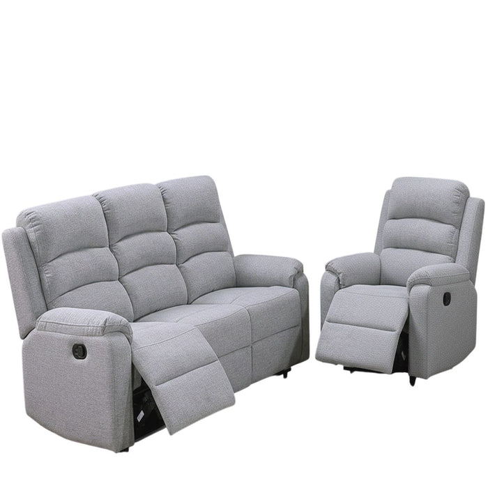 Modern Living Room Set With Manual Recliner Home Essentials