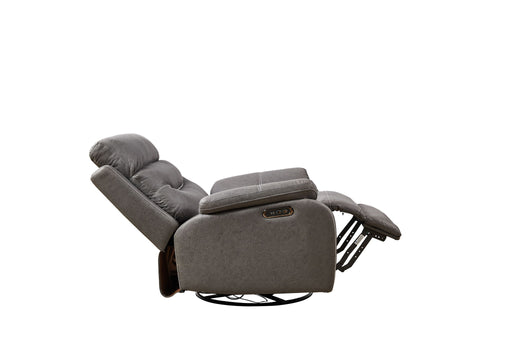 Liyasi - Dual Okin Motor Rocking And 240° Swivel Single Sofa Seat Recliner Chair Infinite Position, Head Rest With Power Function Refined Comfort