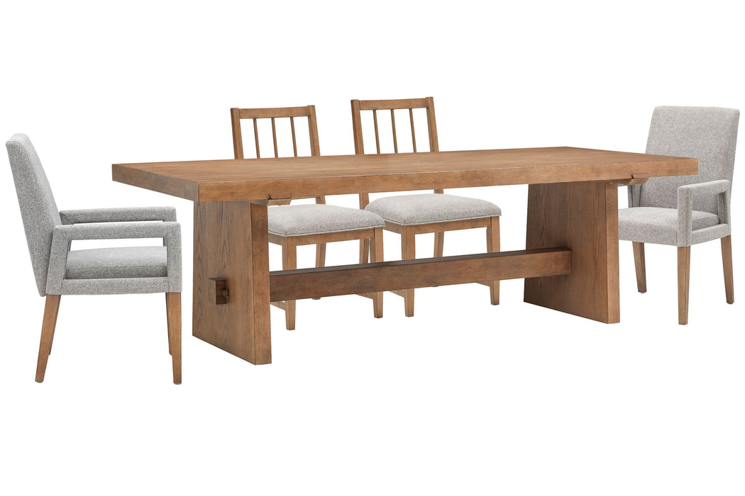 Lindon - Trestle Dining Table Set Magnussen Furniture