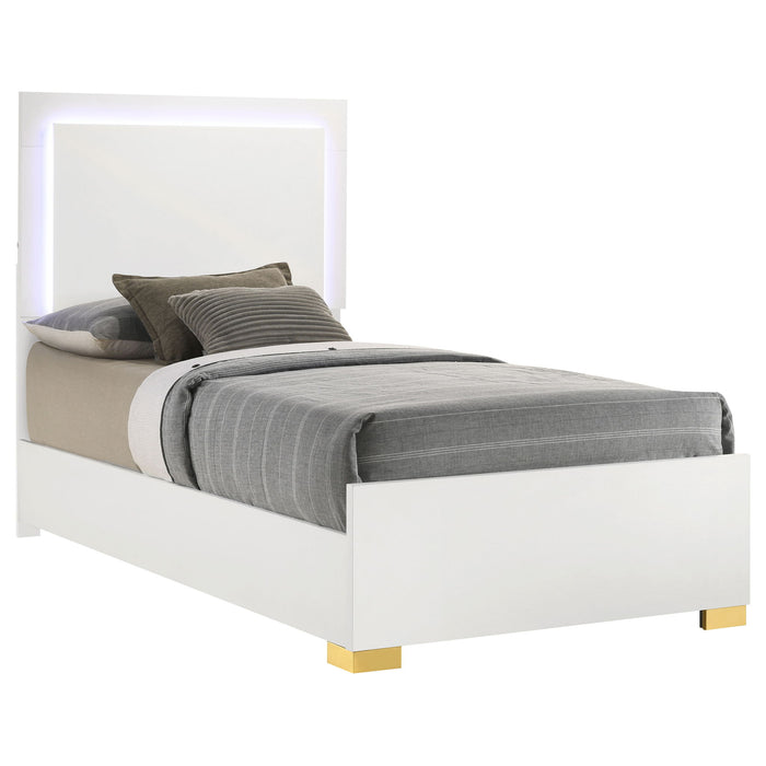 Jeremiah - LED Panel Bed With Touch Controlled Lighting