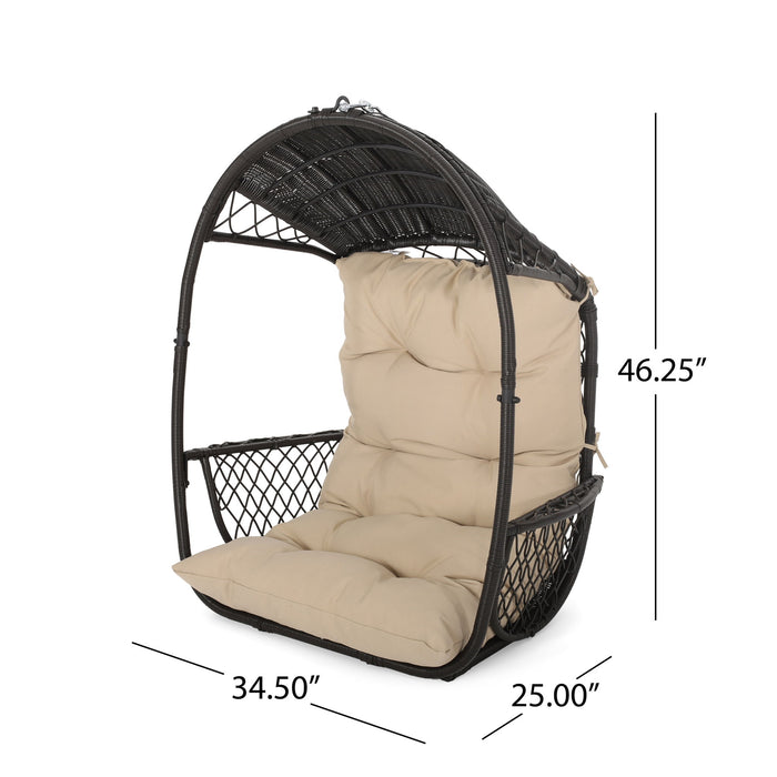 Malia - Wicker Hanging Chair With Cushion