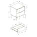 Modern Accent Table With Storage Drawers 8th Street