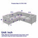 Oversized L - Shaped Corner Sofa, 5 Seater Sectional With 3 Cushions, Living Room Furniture - Orange Home Essentials