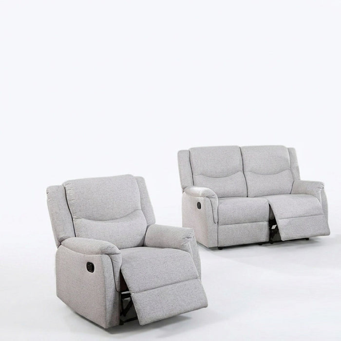 2 Piece Living Room Set With Loveseat And Recliner Home Essentials