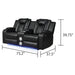 Benz - Power Reclining Loveseat & LED Lighting And Built In USB Matrix Furniture Group