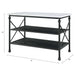 Brahm - Kitchen Island - White Marble Top & Gray ACME