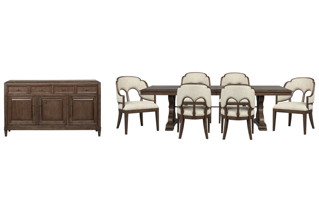 Jubilee - Extendable Trestle Dining Table Set Magnussen Furniture