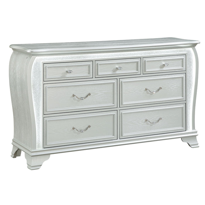 Aurelia - Dresser With LED Lighting - Silver Global Furniture USA