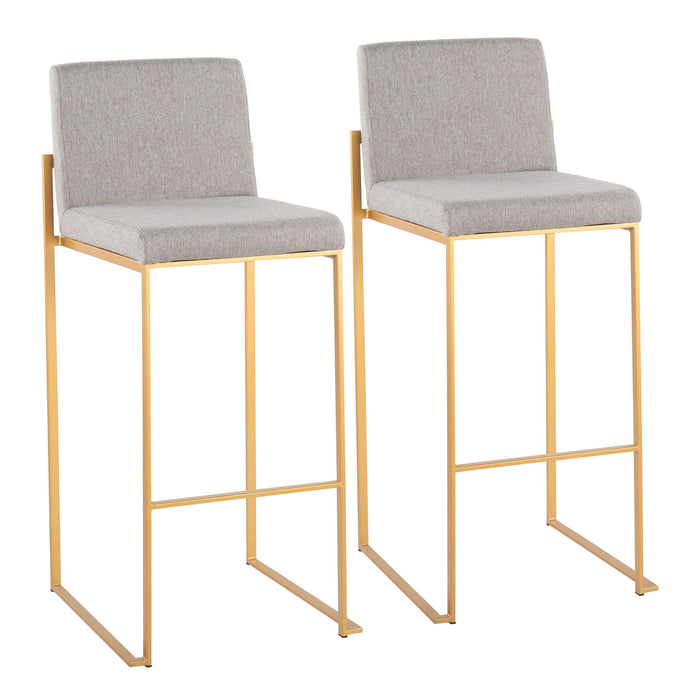 Fuji - Contemporary Design High Back Barstool Lumi Source