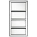 Cardinal - 3 Shelf Wall Mirror - Silver Furniture Max