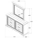 6 Drawer Dresser With Mirror - Vintage Furniture Max