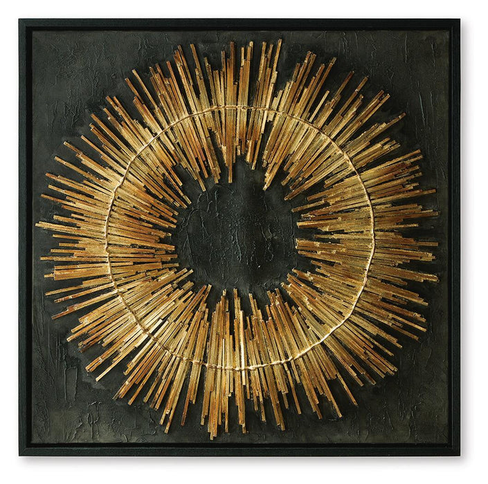Buddins - Wall Art - Black / Gold Finish Signature Design by Ashley®